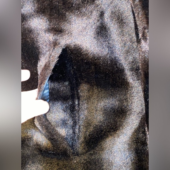 Kimono Satin & Faux Mink Fur Reversible Vintage Asian jacket - Picture 15 of 16